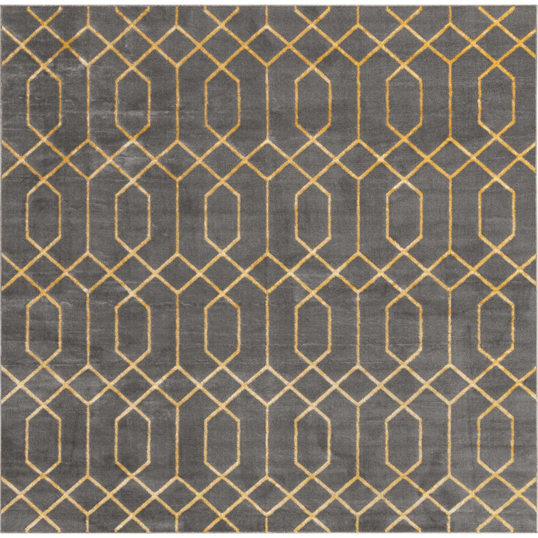 Glam Gray/Gold Area Rug