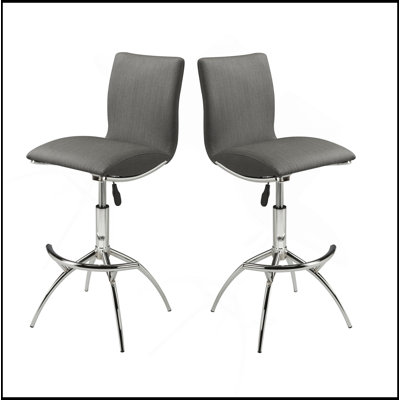 Stylish Adjustable Bar Stool With Swivel And High-Quality Upholstery, Perfect For Any Modern Bar Or Kitchen Counter.