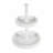 Round 2 Tier White Wooden Tray Stand