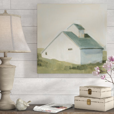 « serene grange i », peinture sur toile tendue