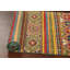 Tapis de couloir unique en laine noué à la main de style nouvel âge de 2 pi 9 po x 16 pi 1 po jaune / rouge / vert