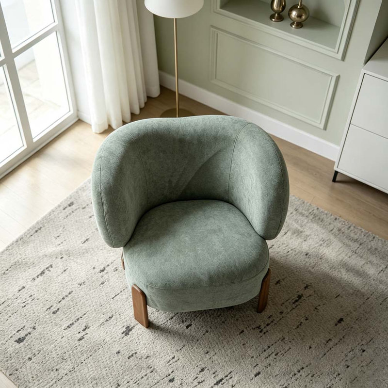 Fauteuil à oreilles, Vert