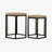 Natural Black 2-Piece Nested Coffee Table