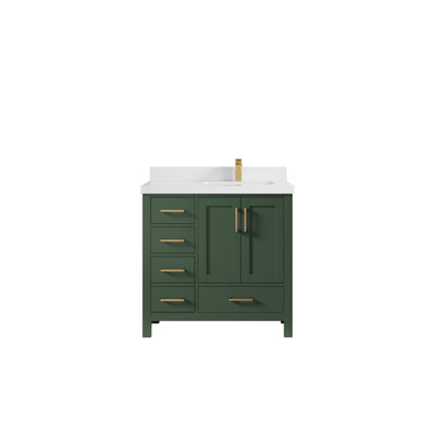 Malibu 36'' Single Bathroom Vanity with Top