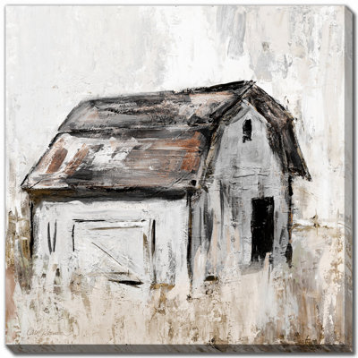 Neutral Barn II Canvas Wall Art