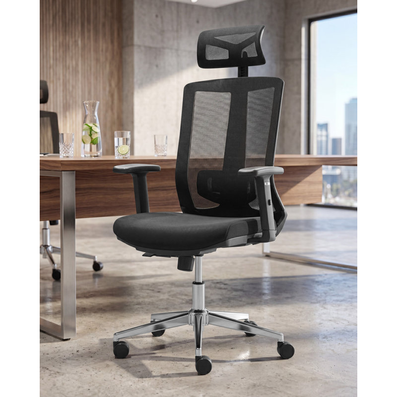 Beliani ENSO Fabric Office Chair with Headrest