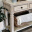 Console en bois de bouleau rustique