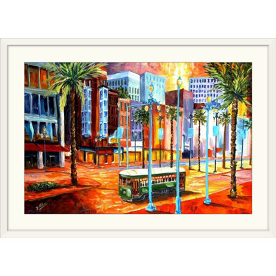 «New Orleans 'Canal Street» par Bebe, reproduction d'art