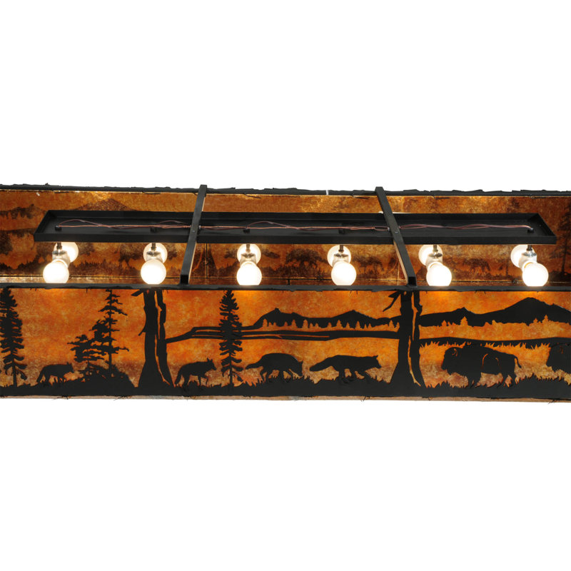 Rustic Lodge 12 - Light Flush Mount