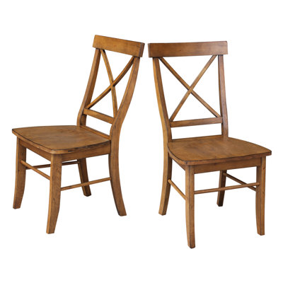 Bellmead Solid Wood Cross Back Side Chair