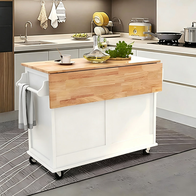 Armoire de salle à manger en bois massif 47,24 po pour îlot de cuisine, H 35,43 po x l 47,24 po x P 29,53 po