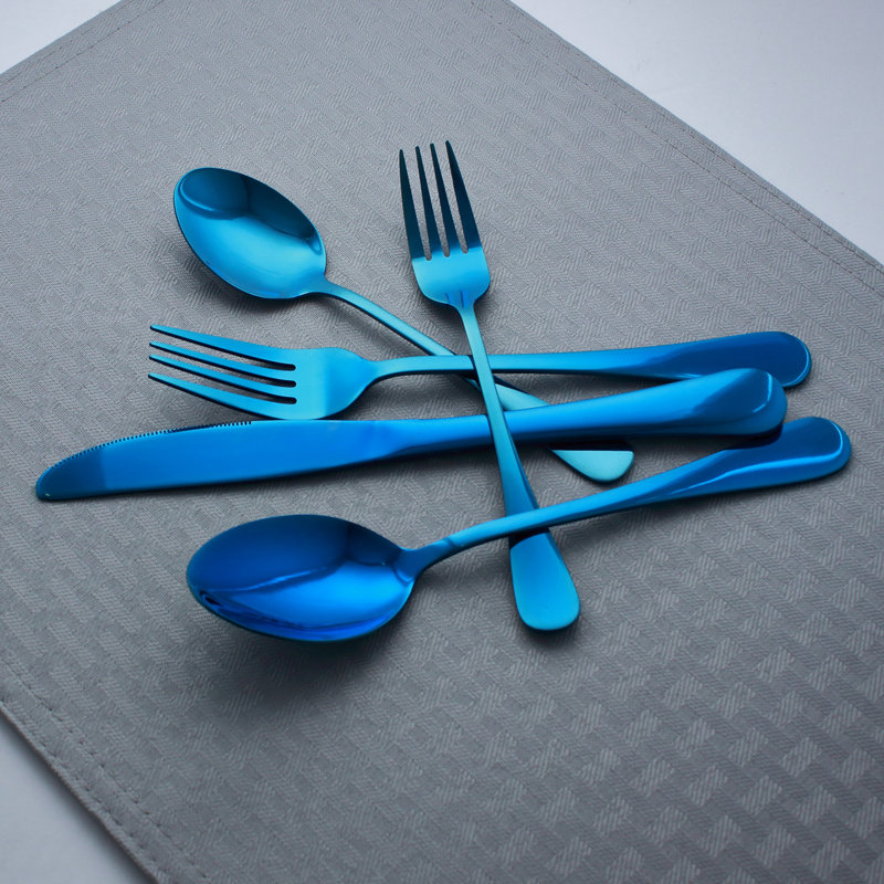 Ensemble de couverts en acier inoxydable de 60 pièces Leul, Bleu