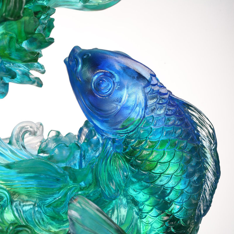Sculpture en cristal, poisson Koi | In Splendor