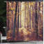 Ensemble de rideau de douche Forest + crochets-44248262