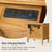 Kaybri Farmhouse 23.6'' W Solid Wood Flute End Table with Built-In Outlet (Set of 2)-2125071240