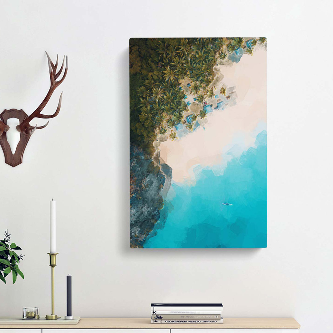 El Nido in the Philippines in Abstract - Wrapped Canvas