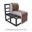 Fauteuil modulaire rembourré sans accoudoirs Lavasso