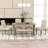 6-Piece Farmhouse Dining Table Set, Rectangular Trestle Table And 4 Upholstered Chairs & Bench For Dining Room-226827424