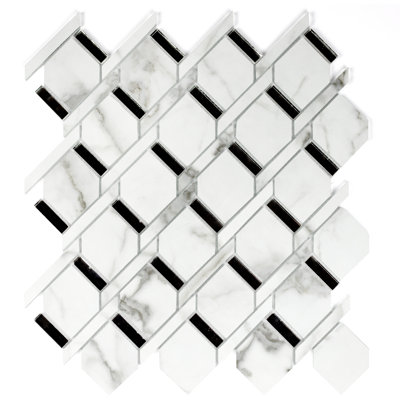 Carrara 2" x 3" Glass Mosaic Tile