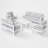 7-Person Aluminum Outdoor Seating Group with Cushions -1257628594