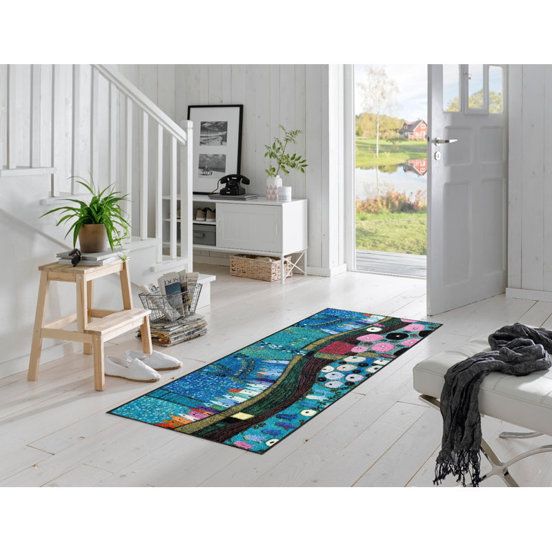 Blue Doormat, Rectangle 75 x 190 cm
