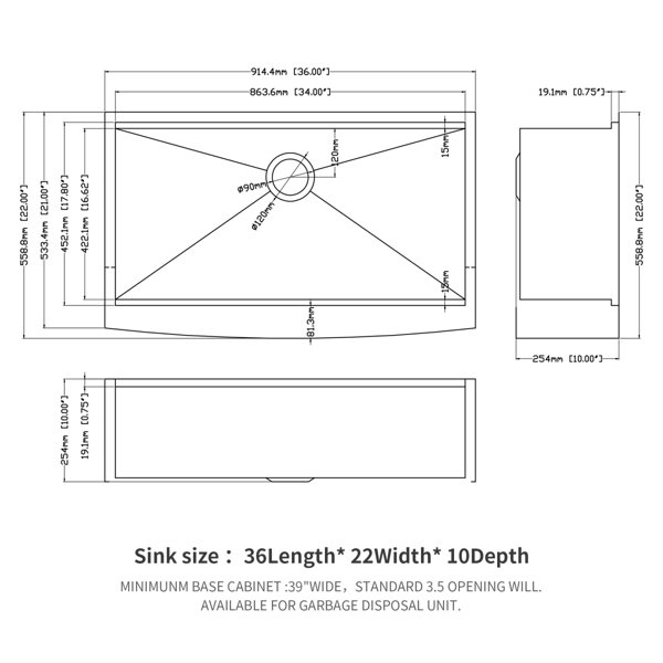 Dimensions du produit