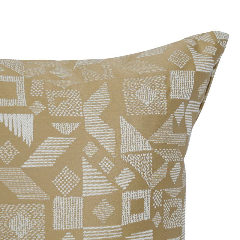 Ensemble de 2 coussins décoratifs en jacquard 29 po x 17 po, Nina chameau