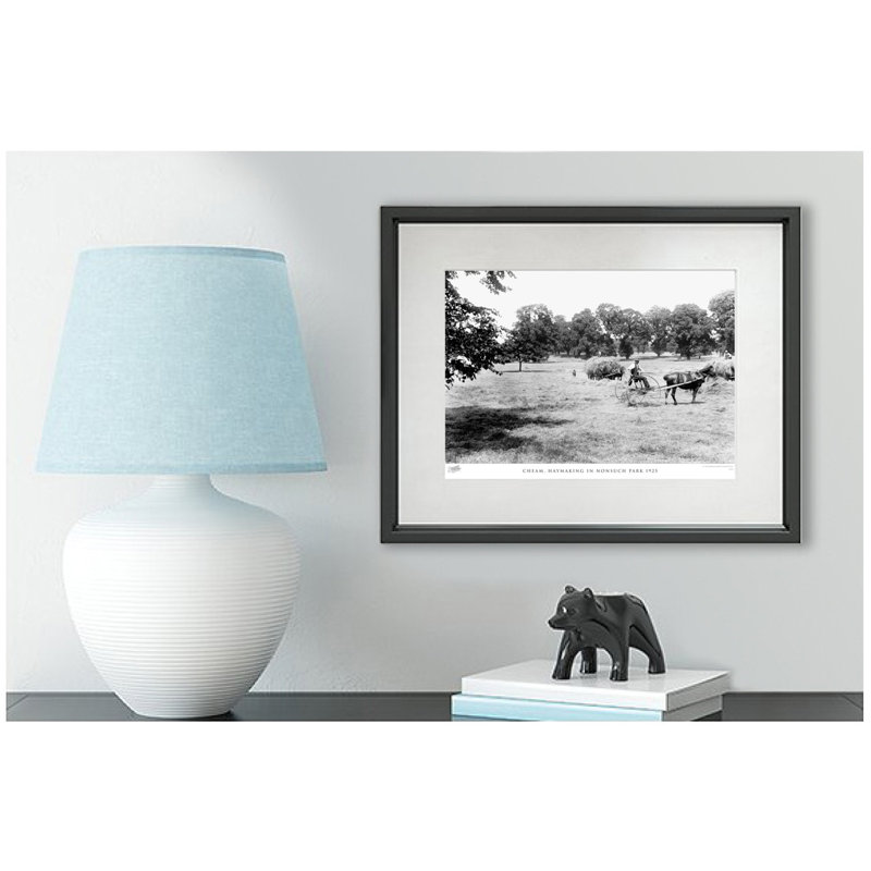 Cheam, Haymaking In Nonsuch Park 1925 by Francis Frith - Single Picture Frame Print, 45cm H x 60cm W x 2.3cm D