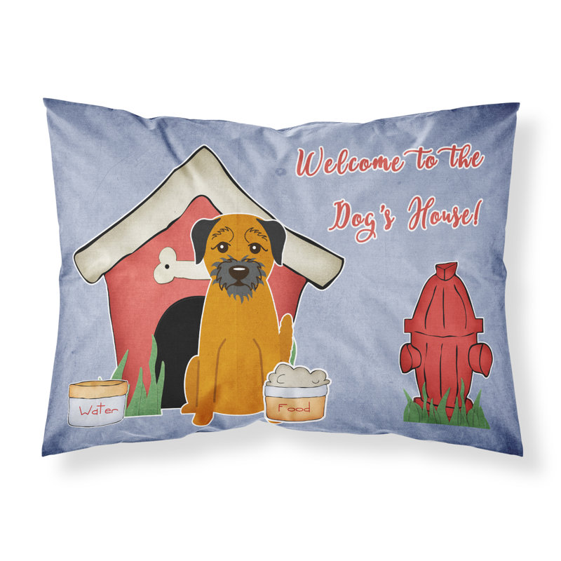 Taie d’oreiller chien house, Border Terrier