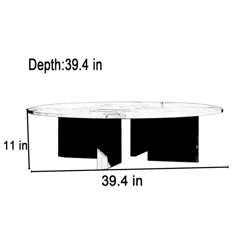 Maresca, 11" H x 39.4" L x 39.4" W 
