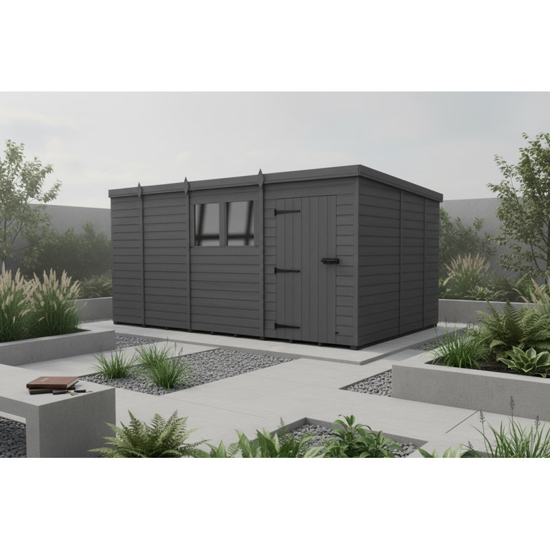 13x9 Pent Composite Shed