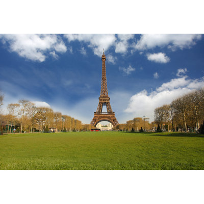 Eiffel Tower In Paris by Extravagantni - Wrapped Canvas Print