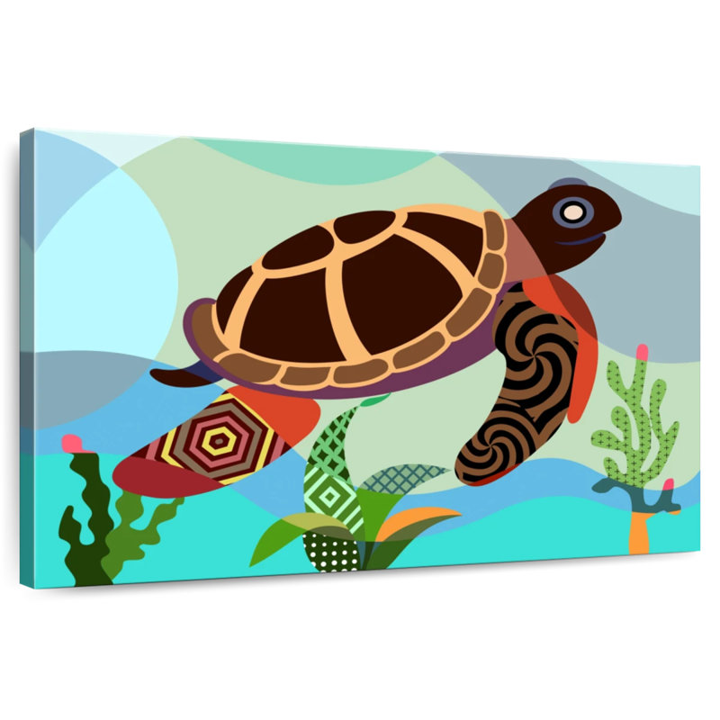 Brampt Spectrum Sea Turtle, 8" H x 12" W