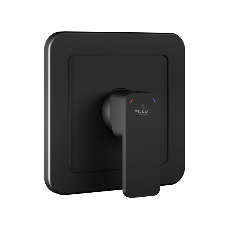 Robinet mélangeur à pression équilibrée Tru-Temp avec garniture ronde, Noir mat