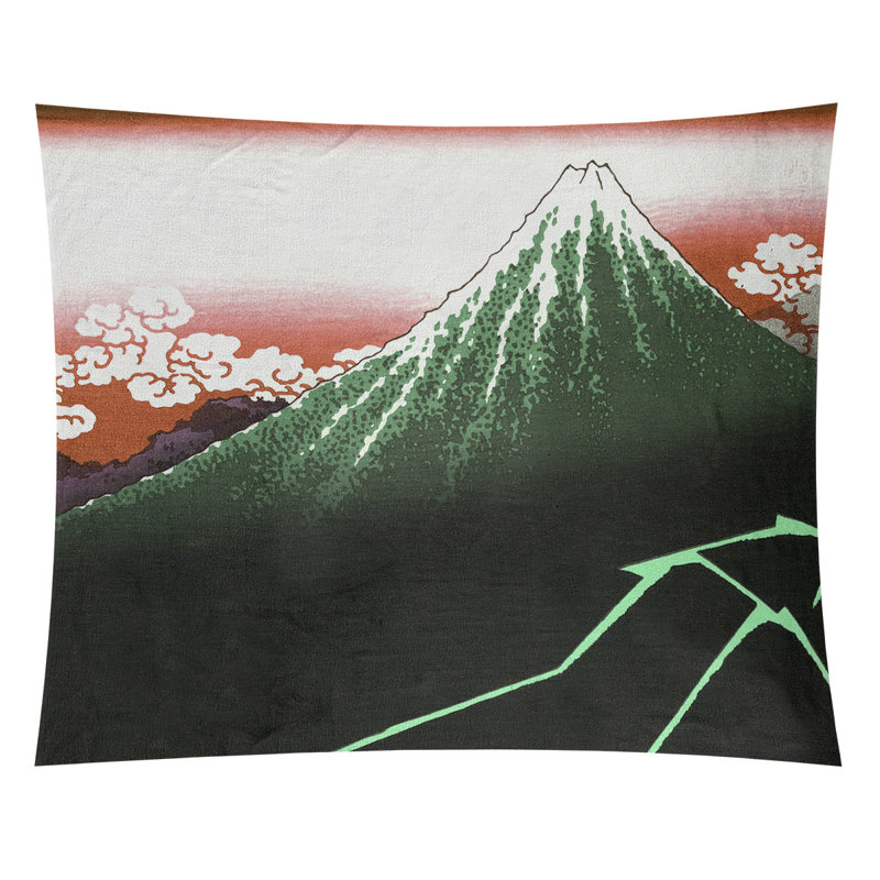 Hague Polyester Tapestry, 63.5" H x 54" W, Green/Brown