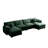 Oversized Modular Cushioned Sofa With Conversible Ottoman-115842503-106554202