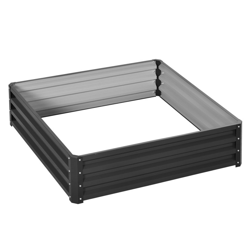 Raised Garden Bed, Dark Grey