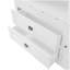 Buffet autoportant traditionnel avec huche, grande armoire de rangement avec tiroirs, portes et tablettes réglables, blanc-65818676