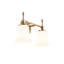 Ensemble de meuble-lavabo 2 lumières Fusion - Laiton brossé Fusion - Tulsi-1161690898-1161690899