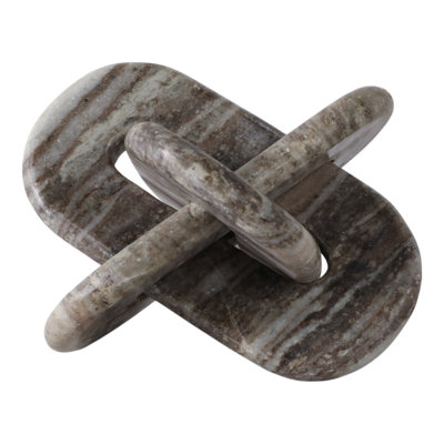 Sagebrook Home 9X9" Rounded Marble Knot