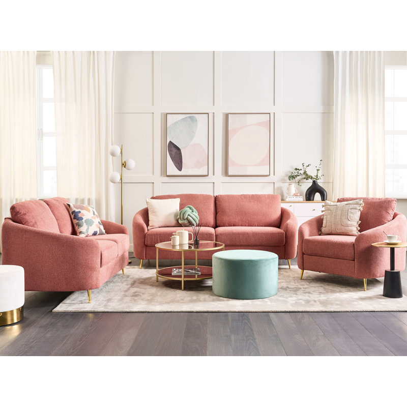 Hooppole 2 Seater Loveseat, Pink
