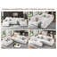 Canapé modulaire de 132 po avec repose-pieds-901688372