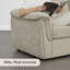 Canapé modulaire rembourré 6 pièces avec repose-pieds Cleland-575211917-575211919