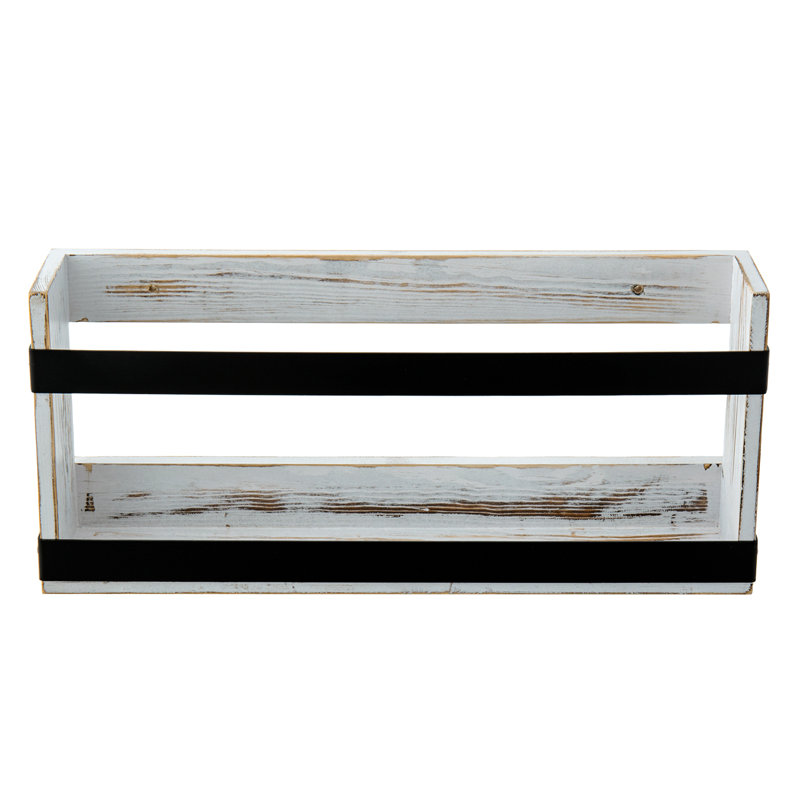 Porte-revues double en bois massif