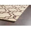 Tapis beige / noir en laine touffeté à la main à motif géométrique