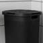 Panier à linge en plastique ultra-mince 60L avec couvercle, en rotin, noir, dimensions 17,66 x 13,77 x 24,17 pouces, adapté à divers besoins de rangement.-1963761002