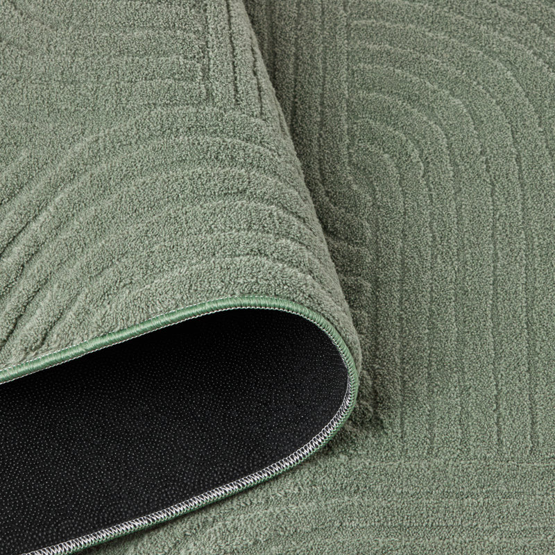 TOWN & COUNTRY EVERYDAY Stone Everwash® Machine Washable Area Rug 1'7x7'2 Sage Green, Runner 1'7" x 7'2"