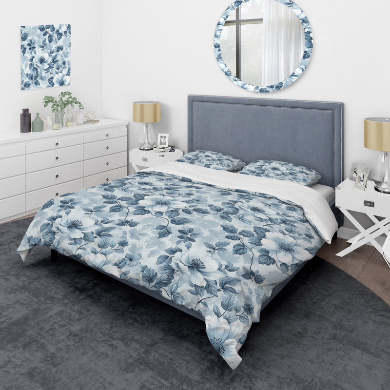 Ensemble de housse de couette Serenity I - Glam, Housse de couette très grand + 2 taies décorativ