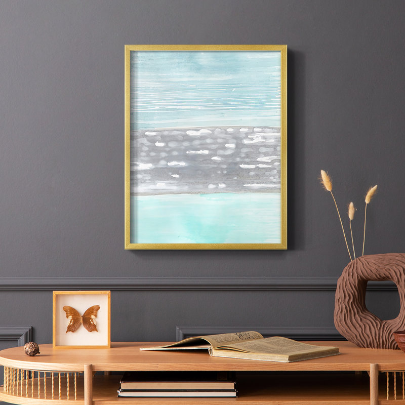 Hydrusphere I Framed Print - Solid Wood, Gold, 28" H x 22" W