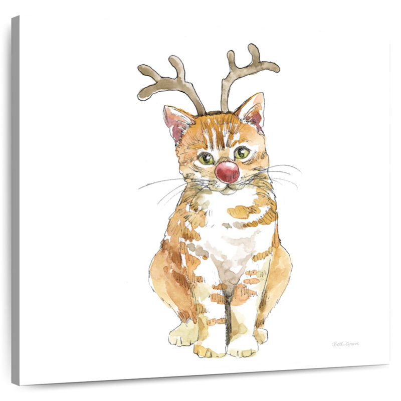 Lelend Christmas Kitties I Square, H 10 po x l 10 po